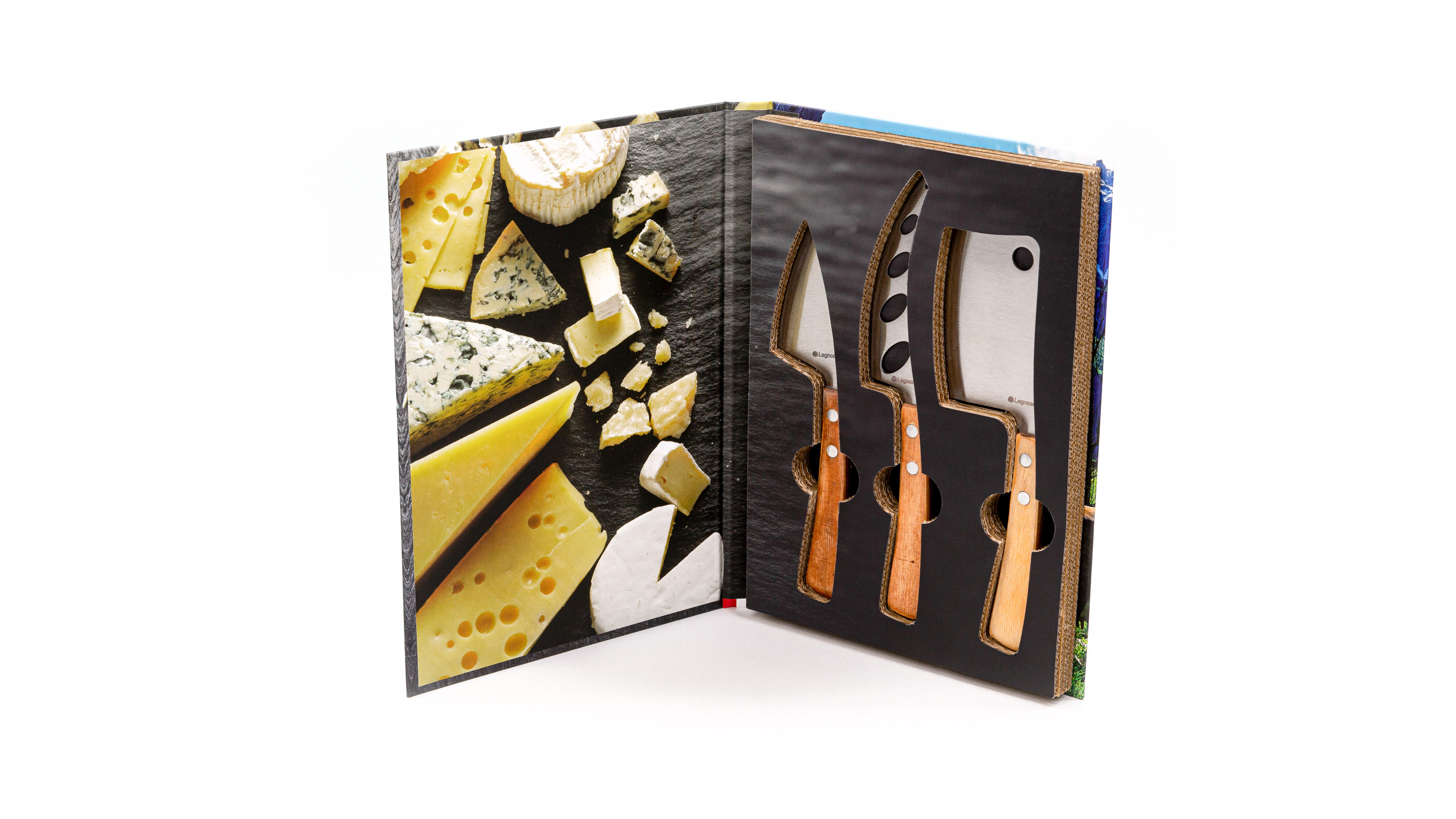 Legnoart LATTEVIVO Osteknivesæt m. 3 dele - lys træ